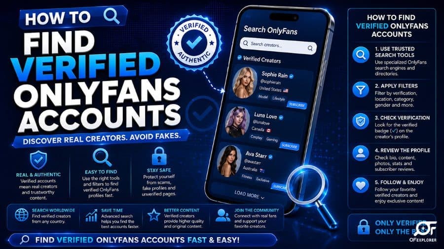 how to find verified onlyfans accounts avoid fakes