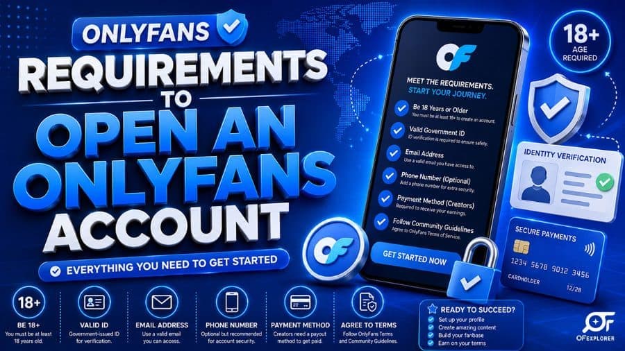 onlyfans requirements to open an account 2026 verification guide