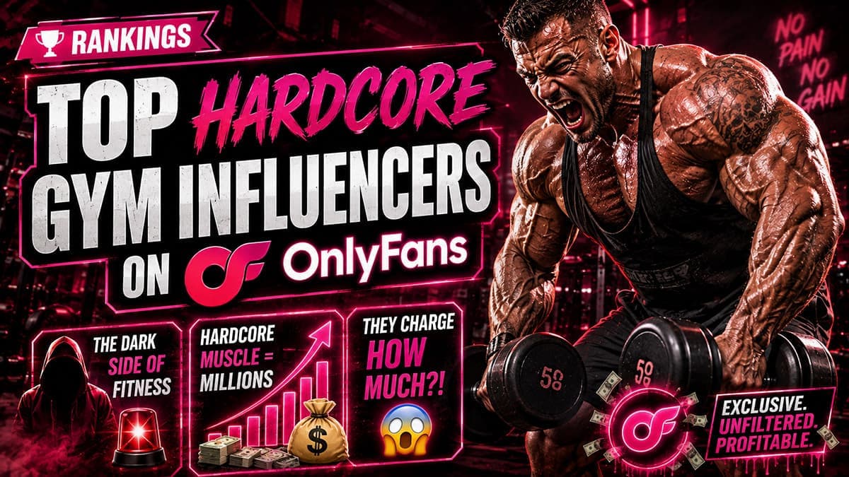 Hardcore gym influencers lifting heavy weights.