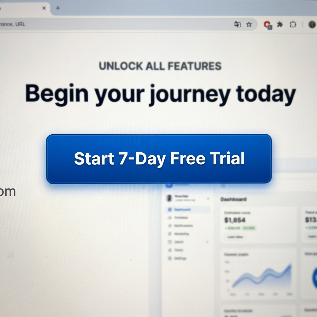 start 7-day free trial button on onlyfans
