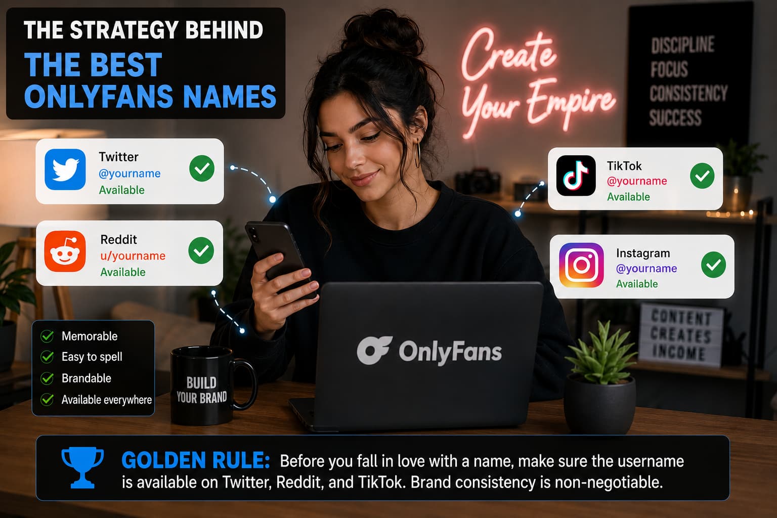 Checking good onlyfans names availability on social media platforms