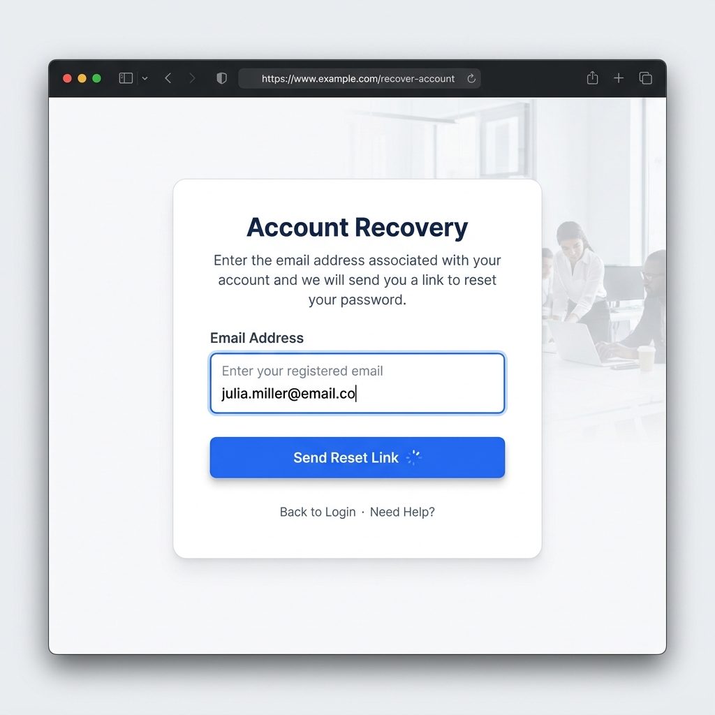 onlyfans account recovery web form screenshot