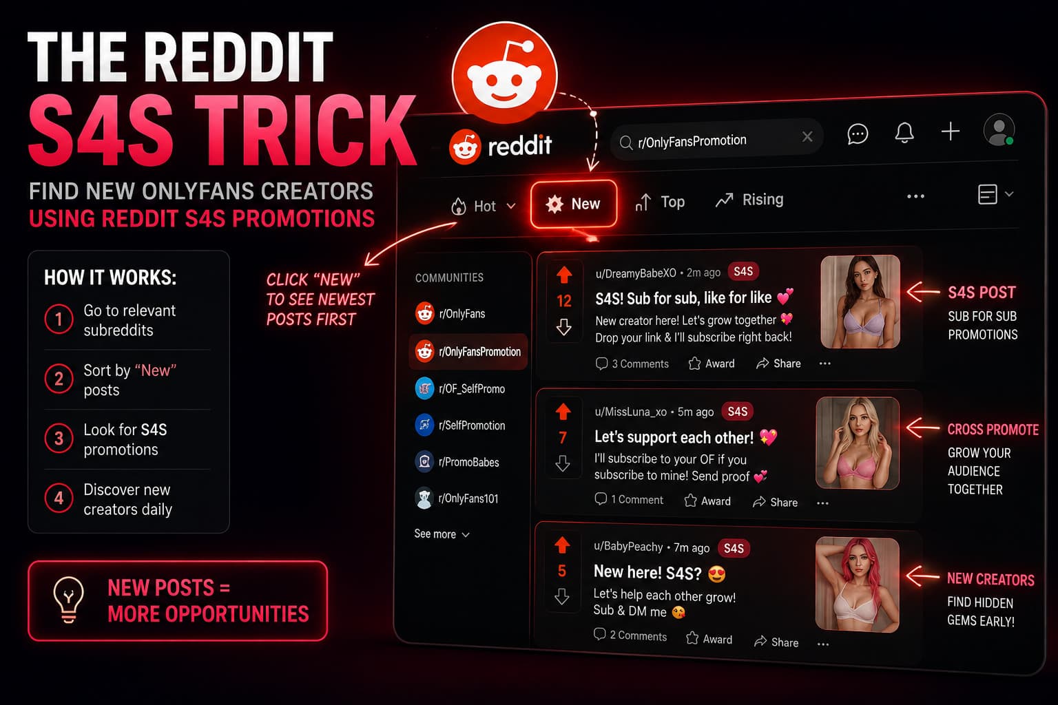 reddit s4s trick to find new onlyfans creators